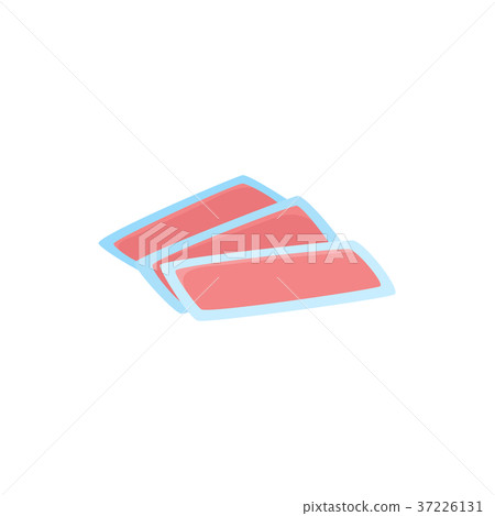 Flat icon of wax strips, hair removal tool 37226131