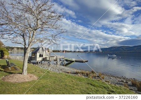 beautiful scenic of lake te anau new zealand 37226160