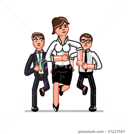 Business team with woman Business team with woman 37227567