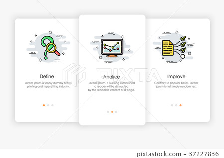 Onboarding screens design in business concept. Onboarding screens design in business concept. 37227836