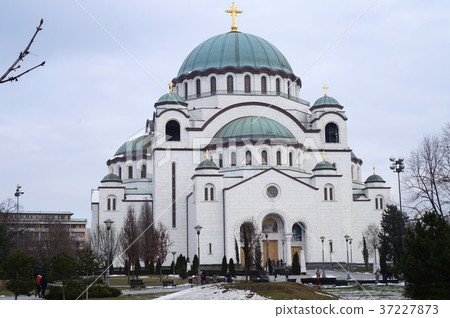 聖徒薩瓦大教堂在塞爾維亞 聖徒薩瓦大教堂在塞爾維亞 37227873