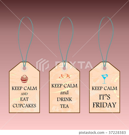 Three labels with Keep calm text Three labels with Keep calm text 37228383