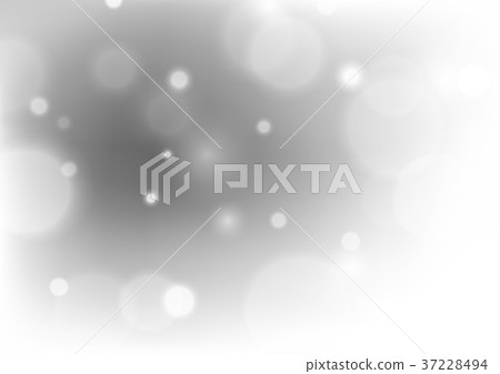 Abstract white bokeh on gray background with light - Stock Illustration ...