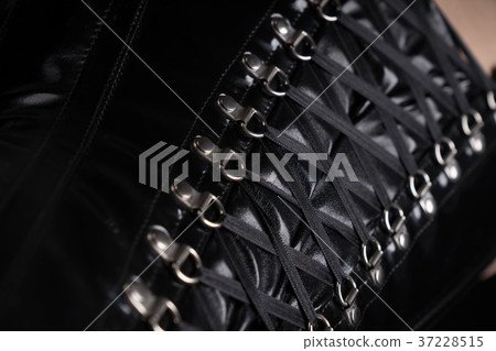 Close-up shot of corset lacing 37228515
