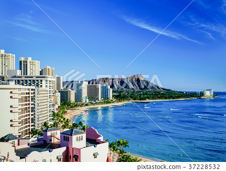 圖庫照片: 威基基海灘 夏威夷 海洋