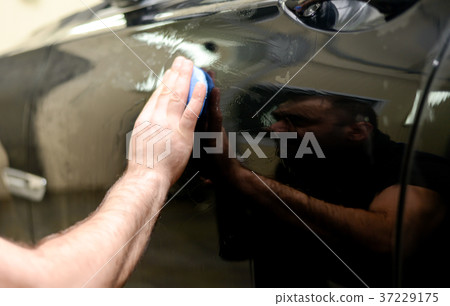 Polished black car 37229175