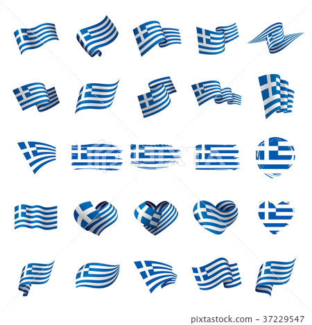 Greece flag, vector illustration Greece flag, vector illustration 37229547