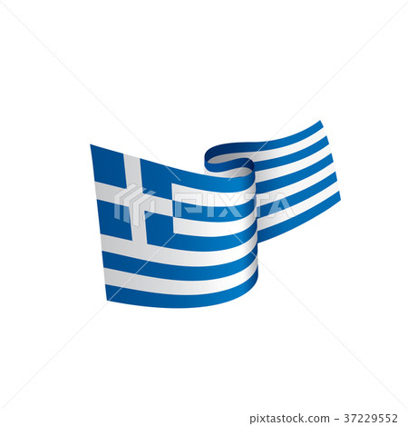Greece flag, vector illustration Greece flag, vector illustration 37229552