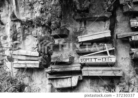 in philipphines the typical hanging cemetery in philipphines the typical hanging cemetery 37230337