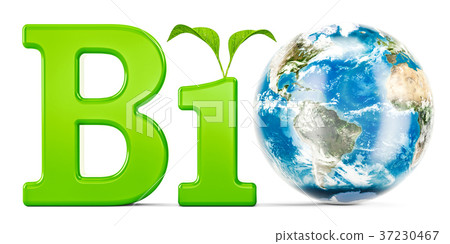 Bio concept with Earth Globe, 3D rendering Bio concept with Earth Globe, 3D rendering 37230467