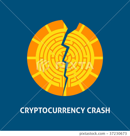 Crash Cryptocurrency Concept Crash Cryptocurrency Concept 37230673
