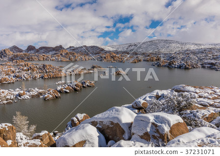 Watson Lake Prescott Arizona in Winter 37231071