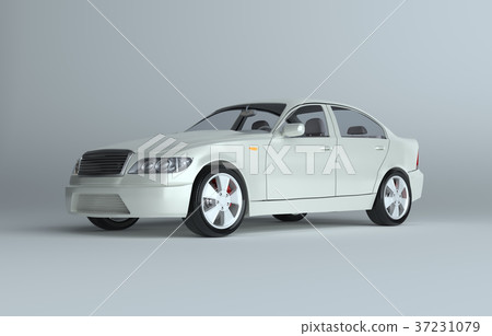 3d rendering of a brandless generic car 37231079