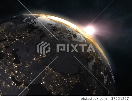 Realistic planet Earth in space Realistic planet Earth in space 37231237