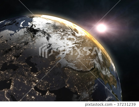 Sunrise over the Earth - Europe Sunrise over the Earth - Europe 37231239