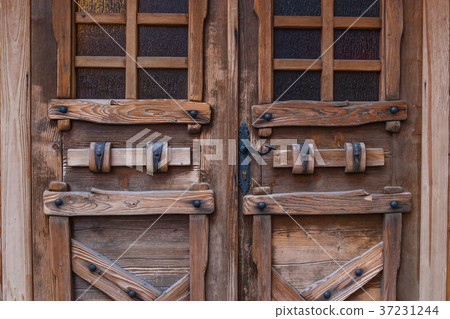 wooden doors with iron forging wooden doors with iron forging 37231244