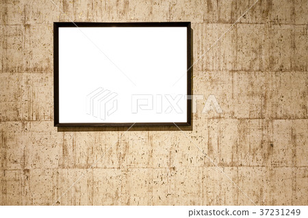 Aged wall texture with blank photo frame Aged wall texture with blank photo frame 37231249