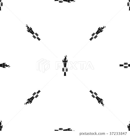 Torch pattern seamless black Torch pattern seamless black 37233847