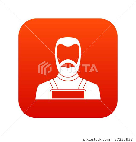 Blacksmith icon digital red 37233938