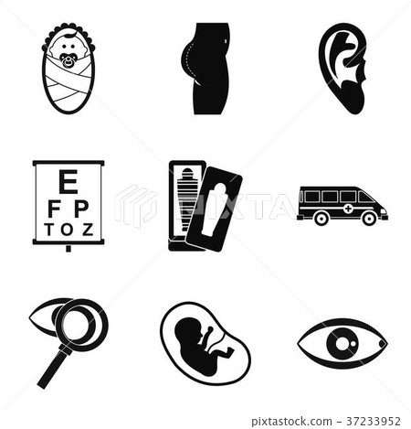 Traineeship icons set, simple style Traineeship icons set, simple style 37233952