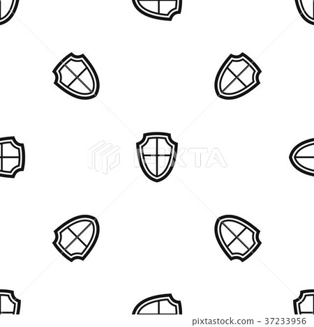 Shield pattern seamless black Shield pattern seamless black 37233956