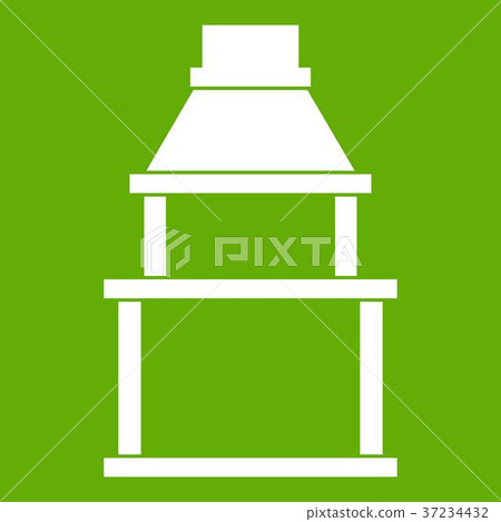 BBQ grill icon green 37234432