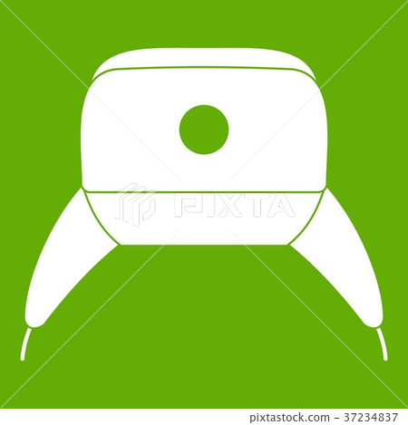 Earflap hat icon green Earflap hat icon green 37234837