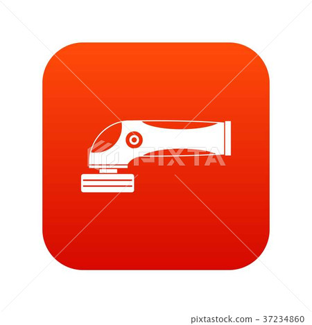 Grinder machine icon digital red Grinder machine icon digital red 37234860