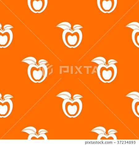 Apple with leaves pattern seamless Apple with leaves pattern seamless 37234893