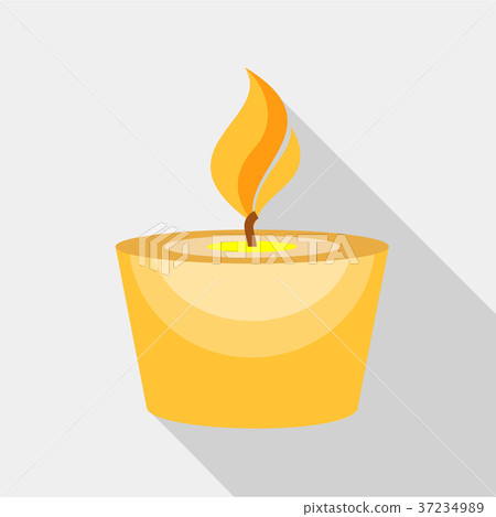 Candle icon, flat style Candle icon, flat style 37234989