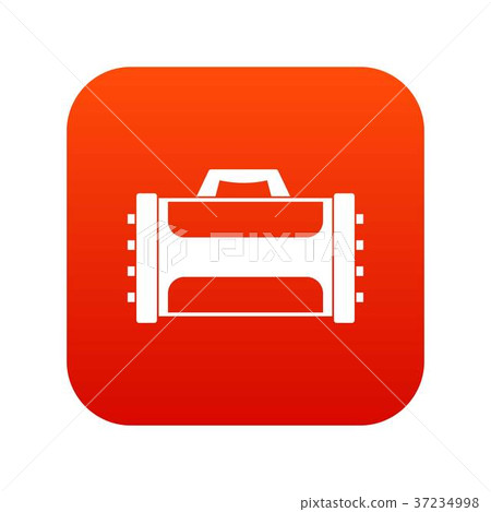 Welding machine icon digital red Welding machine icon digital red 37234998
