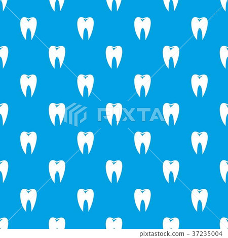 Tooth pattern seamless blue Tooth pattern seamless blue 37235004
