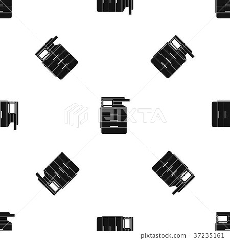 Multipurpose device, fax, copier and scanner pattern seamless black Multipurpose device, fax, copier and scanner pattern seamless black 37235161