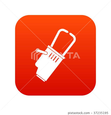 Welding equipment icon digital red Welding equipment icon digital red 37235195