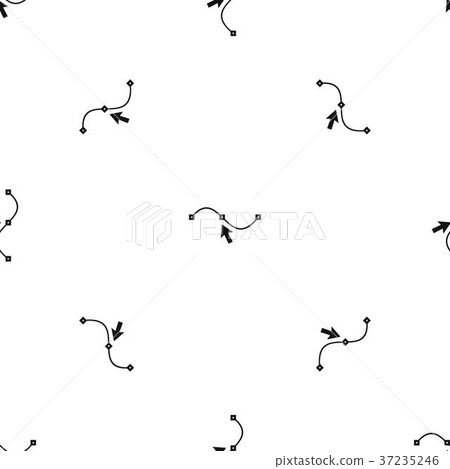 Drawing the curve pattern seamless black 37235246