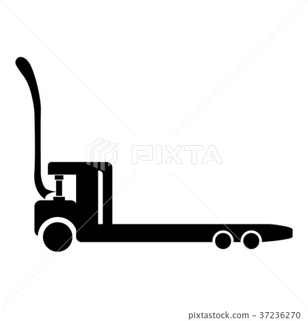 Construction trolley icon, simple black style Construction trolley icon, simple black style 37236270
