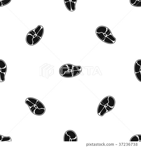 Steak pattern seamless black 37236738