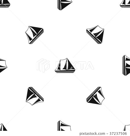 Yacht pattern seamless black - Stock Illustration [37237506] - PIXTA