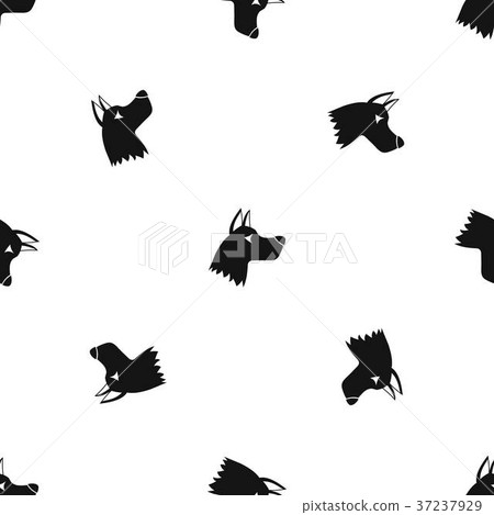 Doberman dog pattern seamless black 37237929