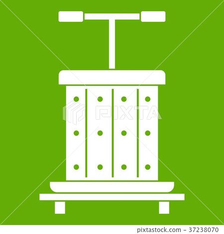 Traditional wooden press for grapes icon green Traditional wooden press for grapes icon green 37238070