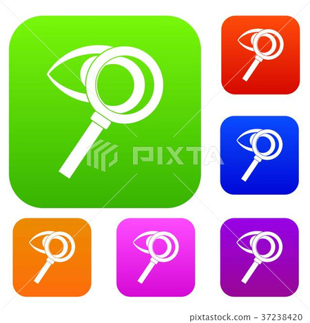 Magnifying glass with eye set collection Magnifying glass with eye set collection 37238420