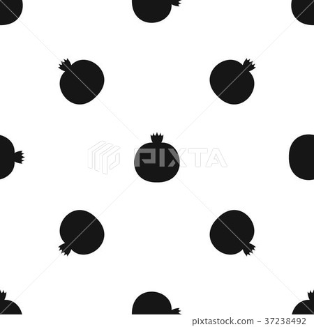 Ripe pomegranate pattern seamless black Ripe pomegranate pattern seamless black 37238492