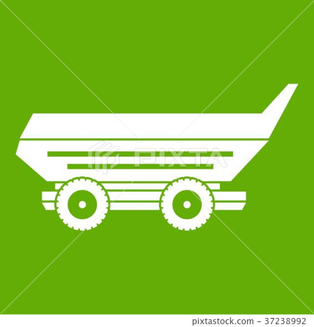Car trailer icon green Car trailer icon green 37238992