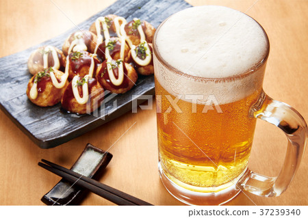 takoyaki and beer takoyaki and beer 37239340
