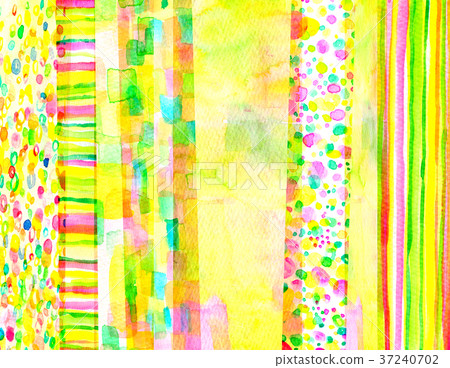 Watercolor collage background material Watercolor collage background material 37240702