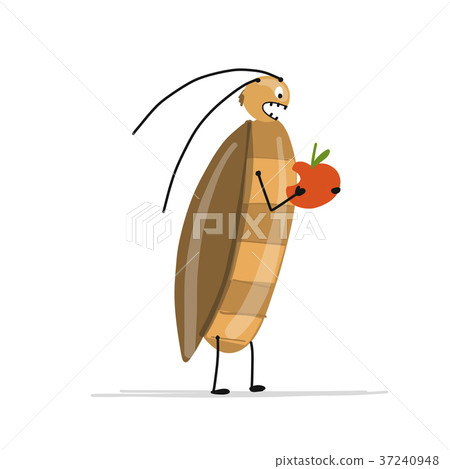 Funny cockroach for your design Funny cockroach for your design 37240948