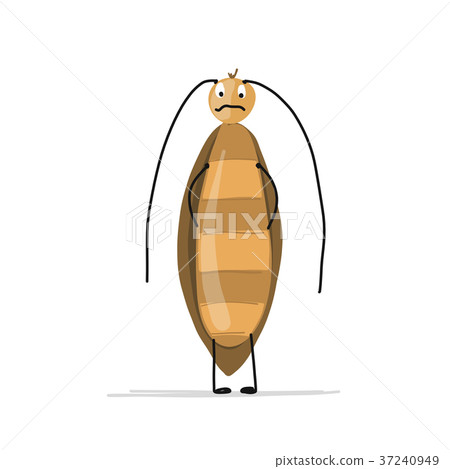 Funny cockroach for your design Funny cockroach for your design 37240949