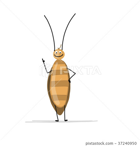 Funny cockroach for your design Funny cockroach for your design 37240950
