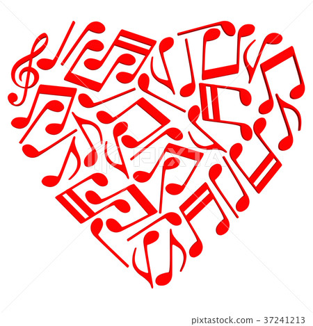 心臟圖像被刪去紅色筆記 37241213