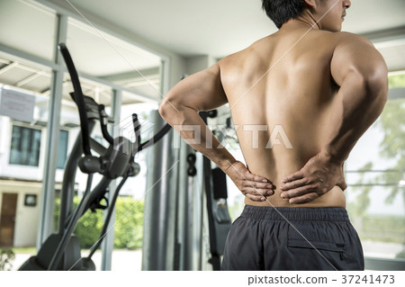 Man suffers severe back at the gym Man suffers severe back at the gym 37241473